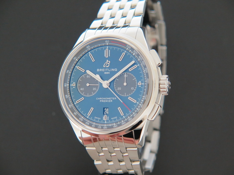 breitling premier chronograph 42 blue