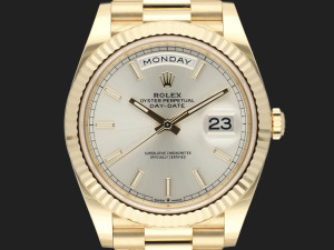 Rolex Day-Date 40 Yellow Gold Silver Dial 228238