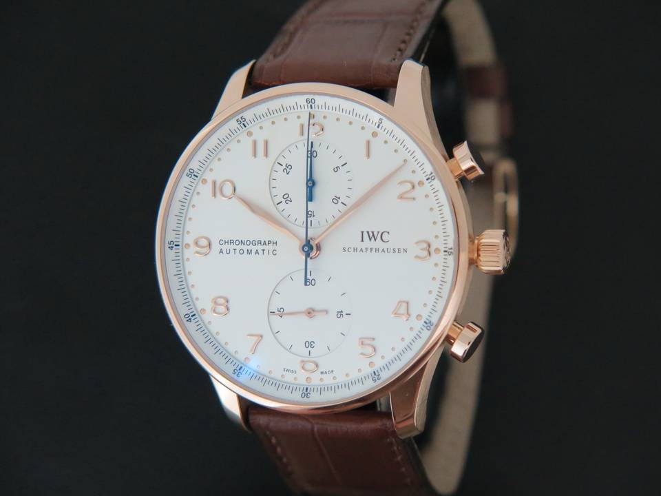 IWC Portugieser Chrono IW371418 Rose Gold Watches Filipucci Juweliers