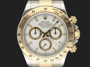 Rolex Daytona Gold/Steel White Dial 116523