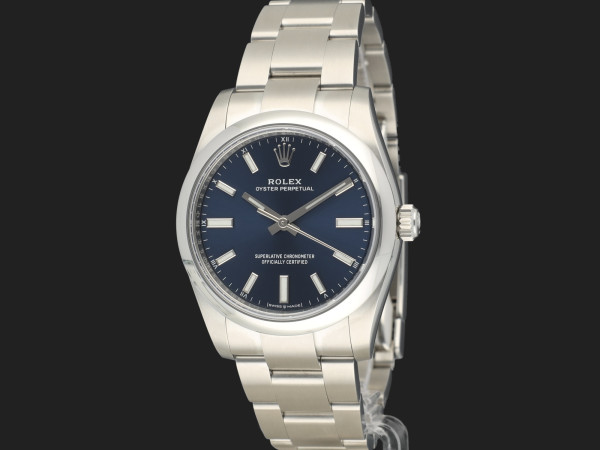 Rolex - Oyster Perpetual 34 Blue Dial 124200 NEW