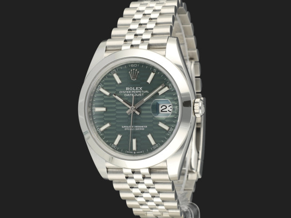 Rolex - Datejust 41 Mint Green Motif Dial 126300