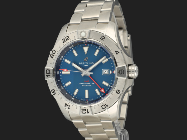 Breitling - Avenger Automatic GMT 44 Blue Dial A32320 NEW