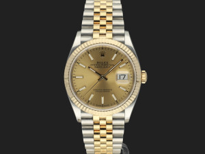 Rolex Datejust 36 Gold/Steel Champagne Dial 126233 