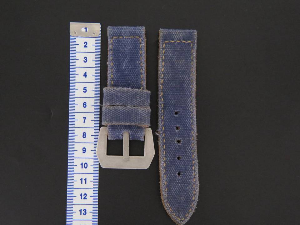 Panerai canvas hot sale strap 24mm