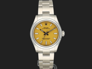 Rolex Oyster Perpetual 31 Yellow Dial 277200 NEW 