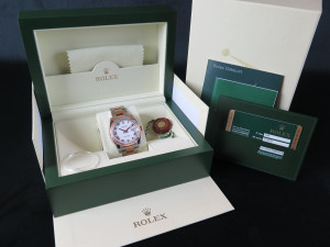 Rolex Datejust Everose/Steel White Roman Dial 116231