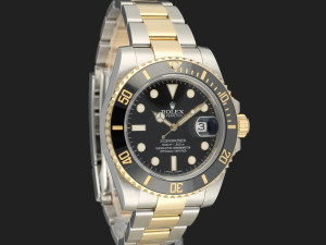 Rolex Submariner Date Gold/Steel Black Dial 116613LN