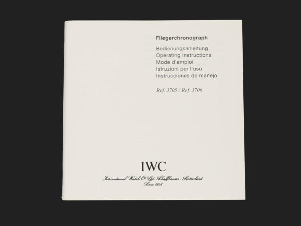 IWC - Operating Instructions  Booklet    