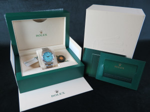 Rolex Oyster Perpetual 36 Turquoise Dial 126000 