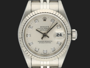 Rolex Lady Datejust Silver Diamond Dial 69174