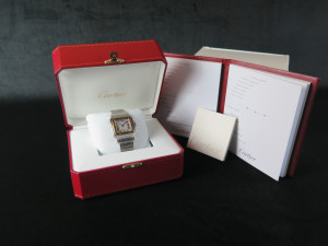 Cartier Santos Galbee XL Gold/Steel W20099C4 / 2823