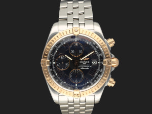 Breitling Chronomat Evolution Rose Gold/Steel Black Dial C13356