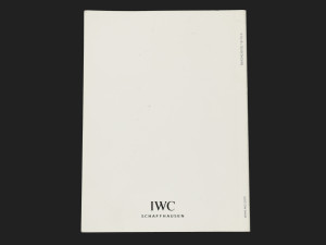 IWC Operating Instructions Portugieser Chronograph Booklet