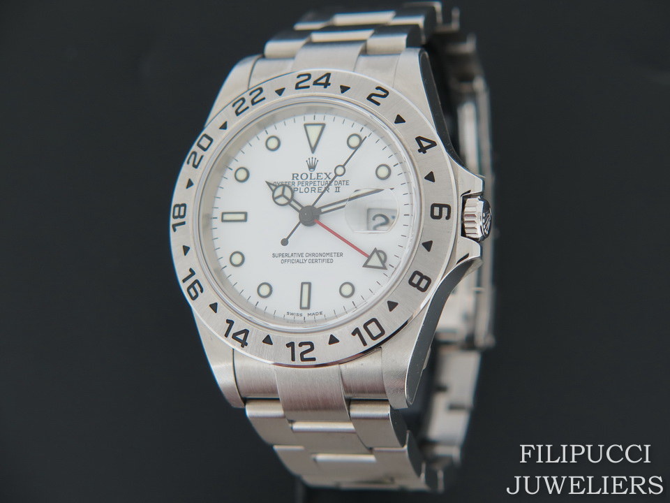 Rolex Explorer II White Dial 16570 D Serial NOS With Stickers