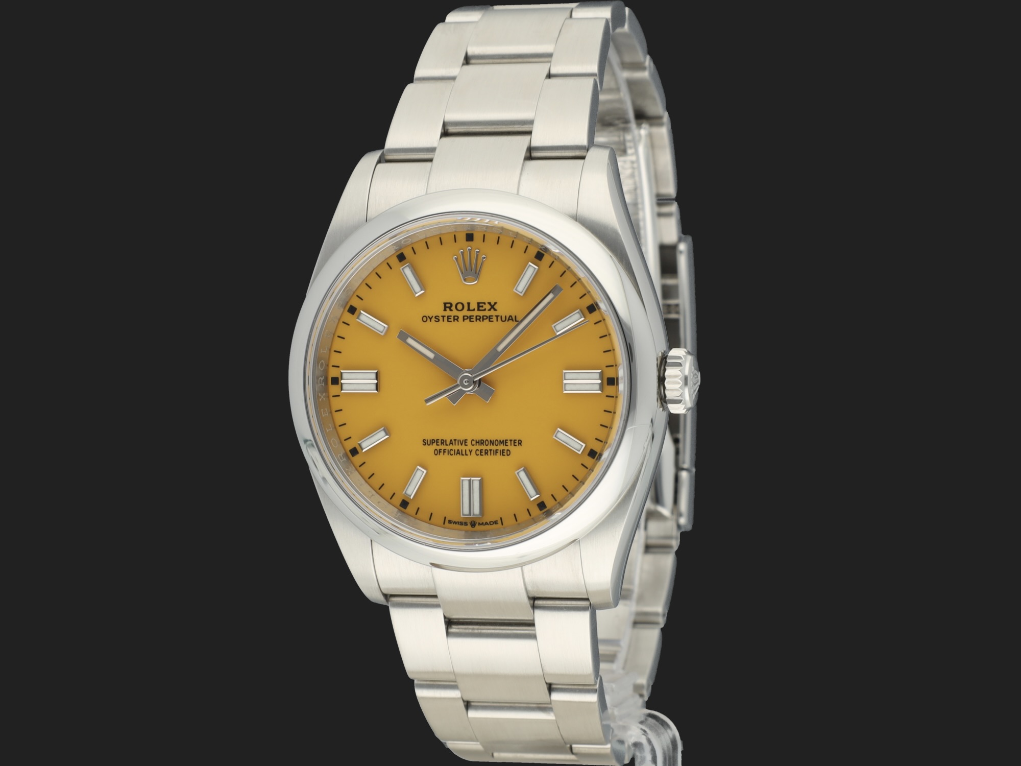 Rolex Oyster Perpetual 36 Yellow Dial 126000 Uhren Filipucci Juwelers