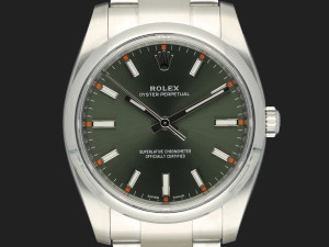 Rolex Oyster Perpetual 34 Olive Dial 114200