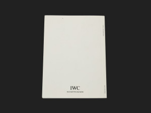 IWC Pilot's Watches Chronograph Instructions Booklet