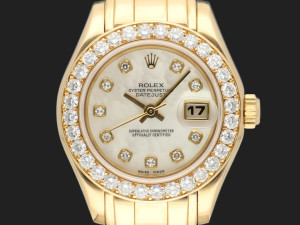 Rolex Lady-Datejust Pearlmaster 29 Yellow Gold MOP Diamond Dial 69298