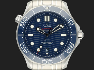 Omega Seamaster Diver 300M Co-Axial Master Chronometer Blue Dial 210.30.42.20.03.001 NEW