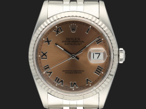 Rolex Datejust Salmon Roman Dial 16234  