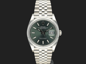 Rolex Datejust Mint Green Dial 126200 NEW