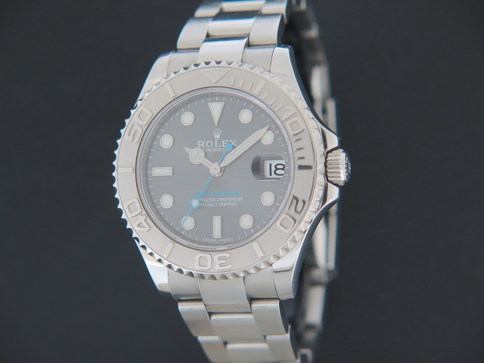 Rolex yacht master rhodium on sale 37mm