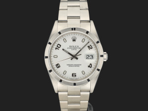 Rolex Date White Arab Dial 15210