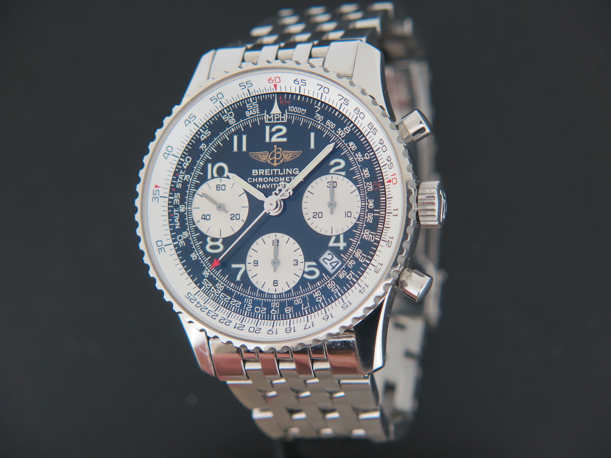 Breitling navitimer black on sale dial