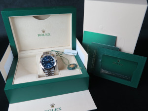 Rolex Datejust 41 Blue Motif Dial 126300 NEW