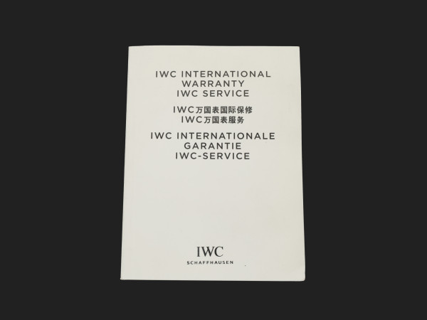 IWC - Warranty Booklet