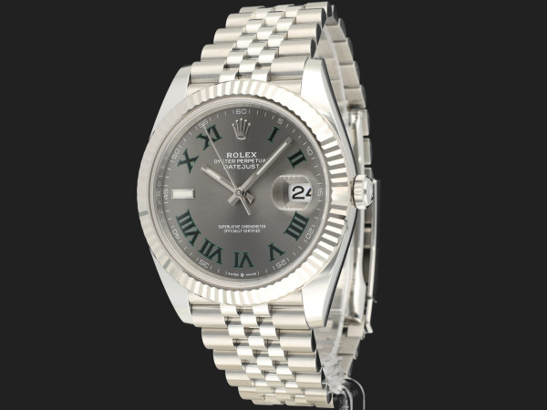Rolex - Datejust 41 Slate Roman Dial 126334 NEW
