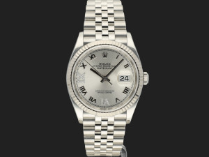 Rolex Datejust 36 Silver Diamond Dial 126234