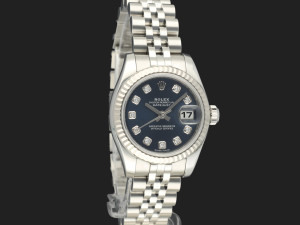 Rolex Lady-Datejust 26 Blue Diamond Dial 179174