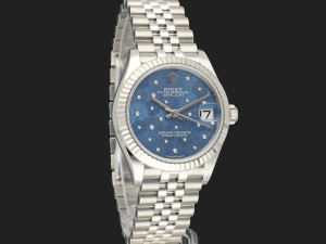 Rolex Datejust 31 Azzuro Floral Diamond Dial 278274 NEW