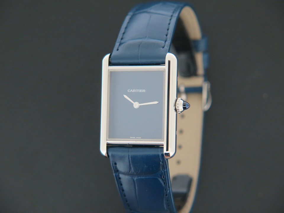 Cartier Tank Must Large Blue Dial WSTA0055 NEW Watches