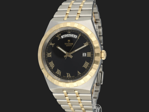 Tudor - Royal Gold/Steel 41 Black Roman Dial 28603 