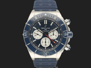 Breitling Super Chronomat B01 44 Blue Dial AB0136 NEW