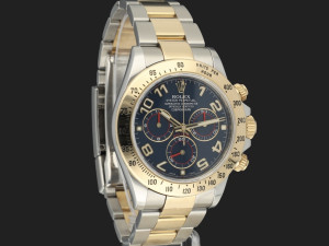 Rolex Daytona Gold/Steel Blue Racing Dial 116523