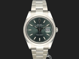 Rolex Datejust 41 Mint Green Dial 126334 NEW