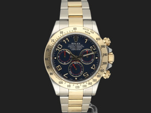 Rolex Daytona Gold/Steel Blue Racing Dial 116523