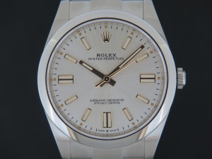 Rolex Oyster Perpetual 41 Silver Dial 124300 NEW