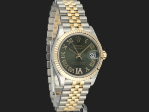 Rolex Datejust 31 Gold/Steel Green Diamond Dial 278273 NEW