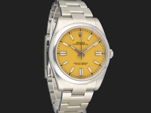 Rolex Oyster Perpetual 41 Yellow Dial 124300 NEW