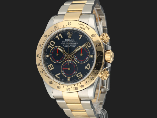 Rolex - Daytona Gold/Steel Blue Racing Dial 116523