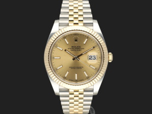 Rolex Datejust 41 Gold/Steel Champagne Dial 126333