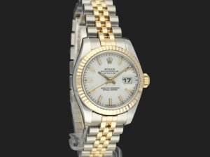 Rolex Lady-Datejust 26 Gold/Steel White Dial 179173