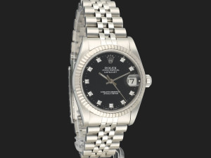 Rolex Datejust 31 Black Diamond Dial 68274