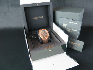 Audemars Piguet Royal Oak Offshore Chronograph Rose Gold Grey Dial 26470