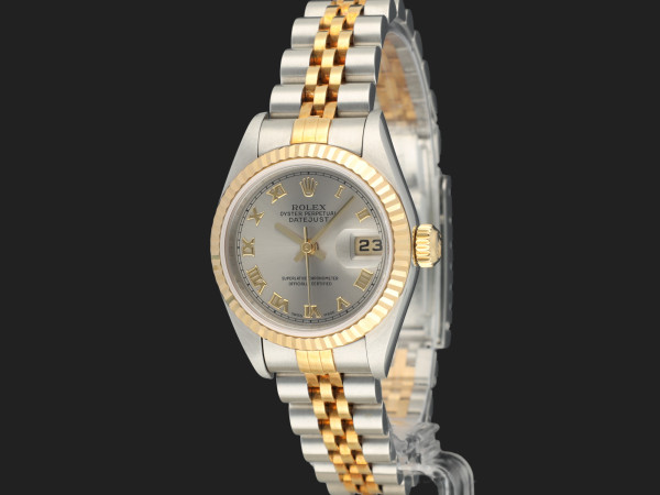 Rolex - Lady-Datejust 26 Gold/Steel Grey Roman Dial 79173